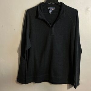 Men's Black Zip-Up Sweater